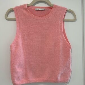 Alice + Olivia Soft Pink Knit Top